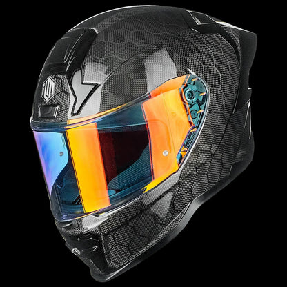 ILM Carbon Fiber Motorcycle Helmets Full Face Racing Helmet Model MF577P