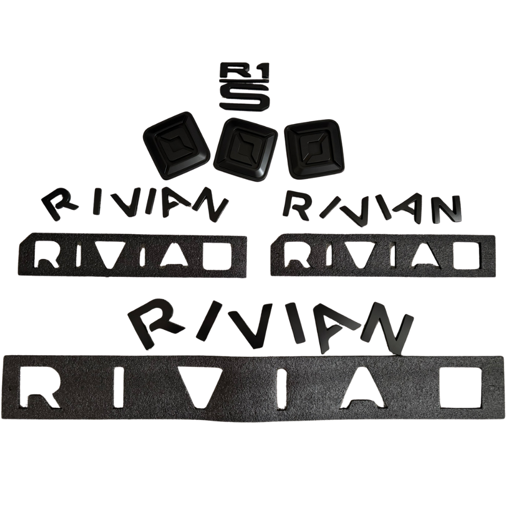 Full Emblem Set - Matte Black | Rivian R1S