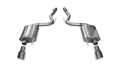 Corsa Performance 2015 Ford Mustang GT 5.0 3in Axle Back Exhaust Polish Dual Tips (Touri