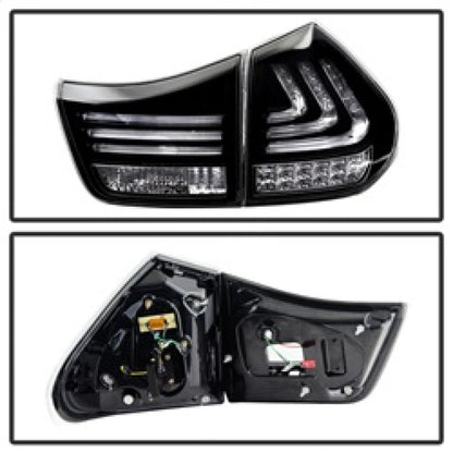 Spyder Lexus RX330/RX350 04-09 LED Tail Lights Black ALT-YD-LRX04-LED-BK 5080837
