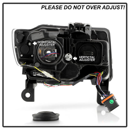 SPYDER 14-21 Jeep Grand Cherokee (HID Model Only) Projector Headlights - Black 5088956