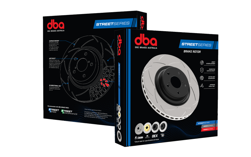 DBA 17-21 Honda Civic Type-R (FK8) Street T2 Slotted Rear Brake Rotor