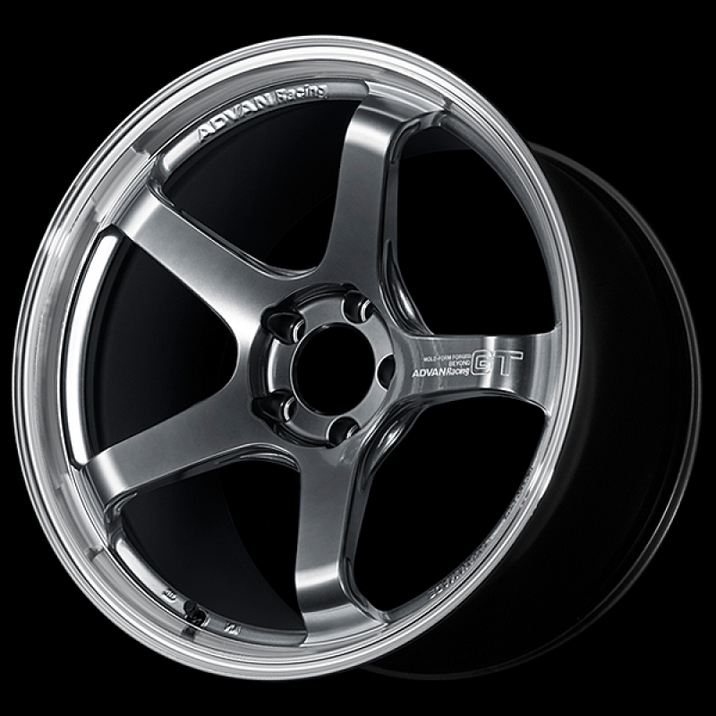 Advan GT Beyond 18X9.5 / +25 Offset / 5x112 BC / +25mm Bore / Machining and Hyper Platinum Black YAQB8J25MMPB