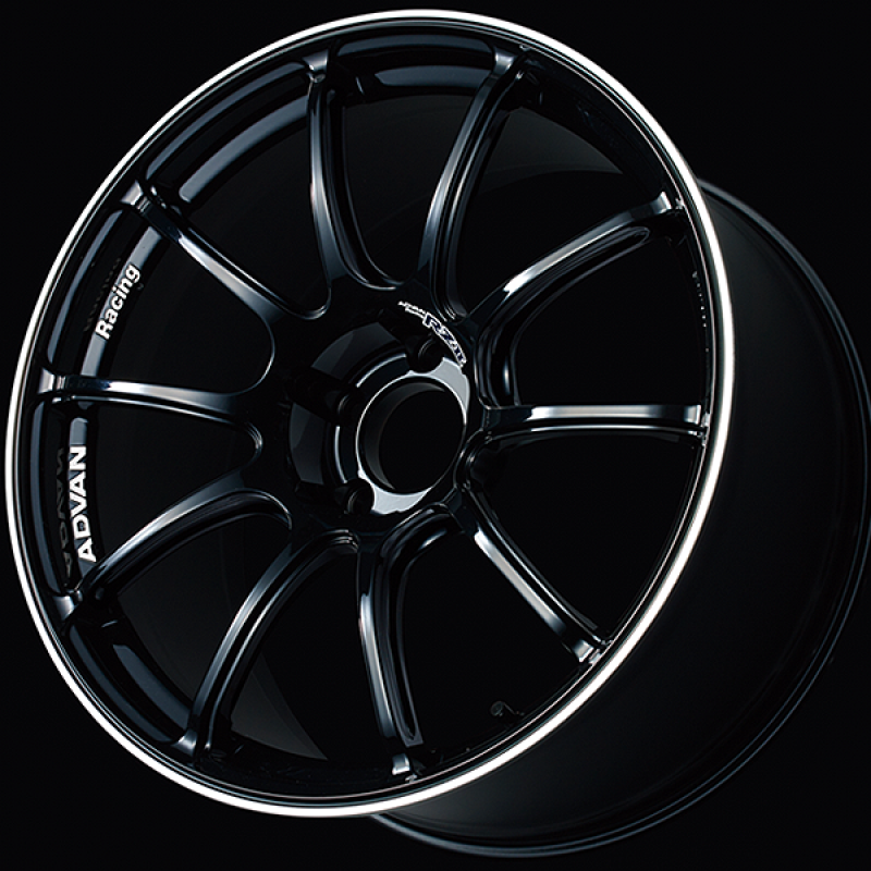 Advan RZII 16x7.0 / +45 Offset / 5x114.3 / 73mm Bore / Racing Gloss Black and Ring YAZ6E45EB