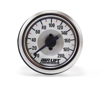 AIRLIFT Single Needle Gauge- 200 PSI