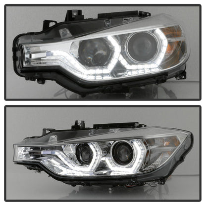 Spyder Signature BMW F30 3 Series 12-14 4DR Projector Headlights - Chrome (PRO-YD-BMWF3012-AFSHID-C) 5086822