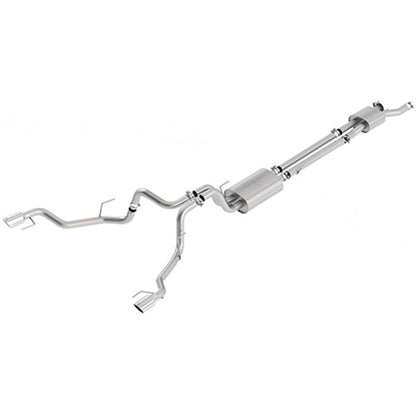 Ford Racing 2017 F150 Raptor 3.5L Sport Cat-Back Exhaust System Dual Rear Exit w/ Chrome Tips M-5200-F15RSC