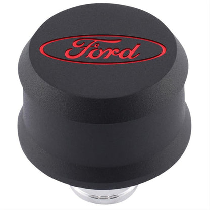 Ford Valve Cover Breather w/ Slant Edge - Alm Black FRD302-440