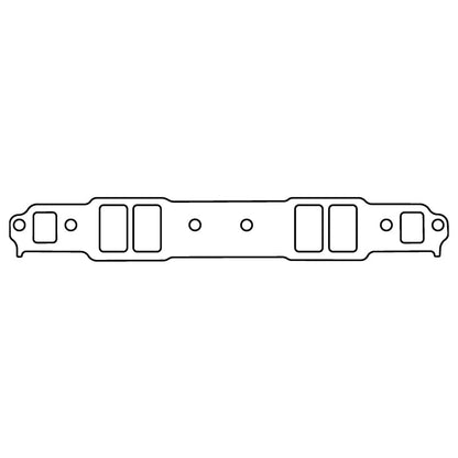 Cometic Gasket Cometic Chevy Gen1 Small Block V8 .060in Fiber Intake Mani Gskt Set-1.240in x 2.100in Rectangle Port C5542-060