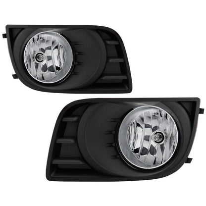 Spyder Toyota Sequoia 08-16 OEM Style Fog Lights w/OEM Fit Switch - Fog Bulbs-4145(Included) - Clear 5087133
