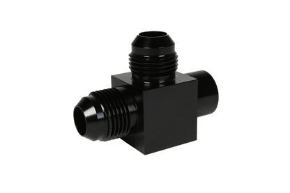 Aeromotive 2x Male AN-08 x ORB-06 Port Tee with Gauge Port