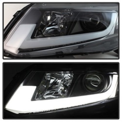 Spyder Honda Civic 2012-2014 Projector Headlights - Light Bar DRL Black PRO-YD-HC12-DRL-BK 5076519
