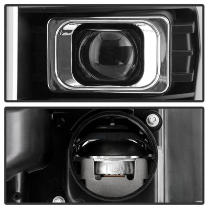 Spyder Ford F250/350/450 11-16 V2 High-Power LED Headlights-White Light Bar-Black PRO-YD-FS11V2PL-BK 5087898