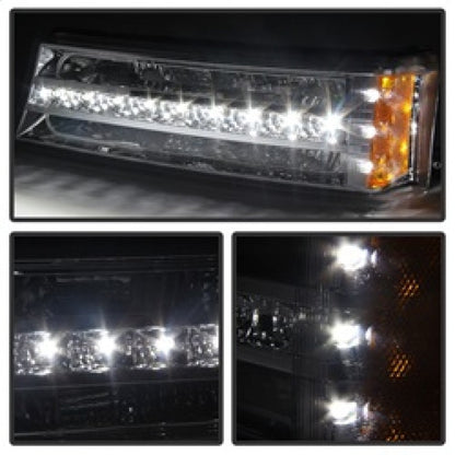 SPYDER Xtune Chevy Silverado 03-06 / Avalanche 02-06 LED Bumper Lights Chrome CBL-JH-CS03-LED-C 9027499