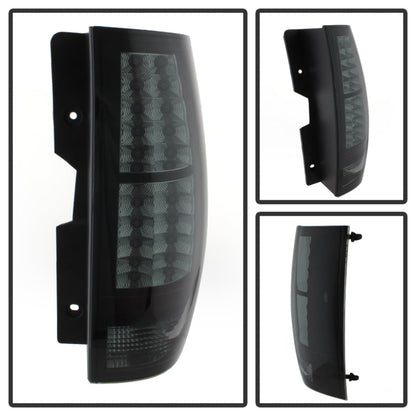 Spyder Chevy Suburban/GMC Yukon/Yukon Denali 07-14 LED Tail Lights Blk Smke ALT-YD-CSUB07-LED-BSM 5078087