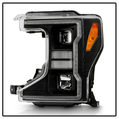 SPYDER Signature 20-22 Ford F250/F350 (Halogen) Proj. Headlights - Black (PRO-YD-FS20HALSI-SEQ-BK) 5088628