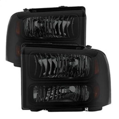 SPYDER Xtune Ford F250/350/450 Super Duty 05-07 Crystal Headlights Black Smoked HD-JH-FS05-AM-BSM 9030444