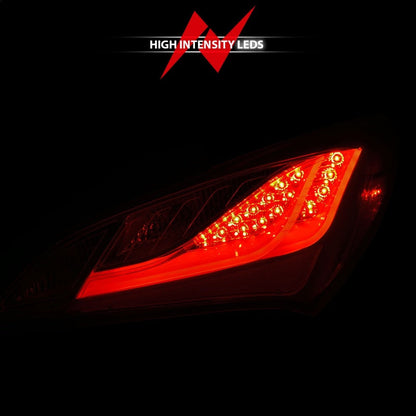 Anzo 2010-2013 Hyundai Genesis LED Taillights Red/Clear