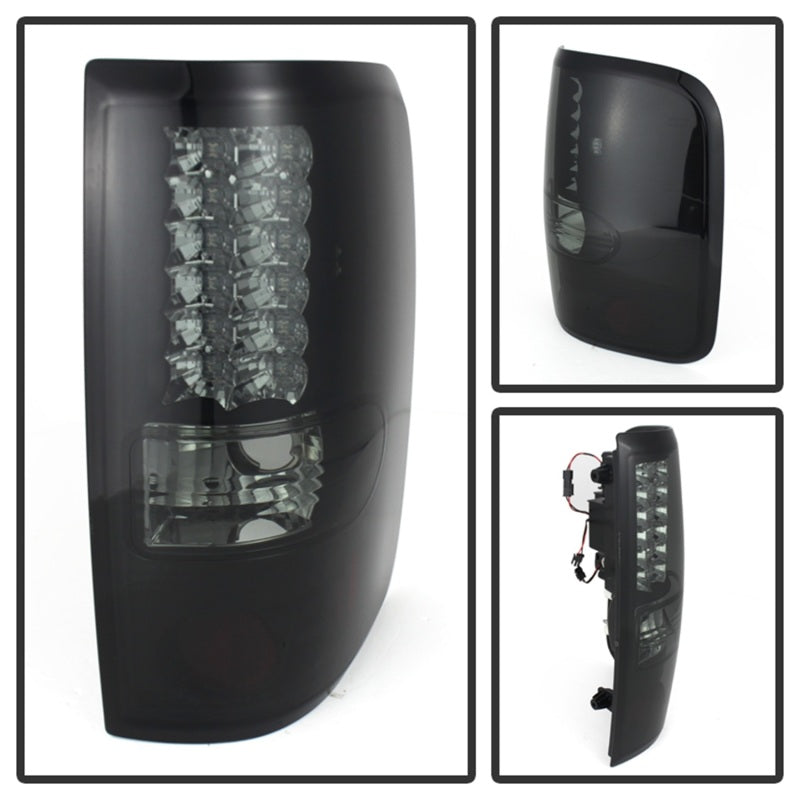 Spyder Ford F150 side 04-08 (Not Fit Heritage & SVT)LED Tail Lights Blk Smke ALT-YD-FF15004-LED-BSM 5078131