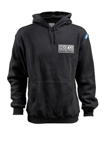 Sparco Sweatshirt Hooded Heritage Blk Me