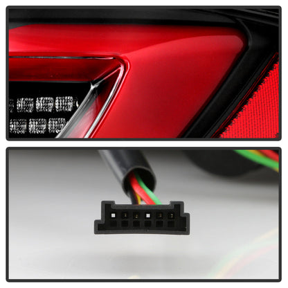 SPYDER 11-17 BMW 5 Series F10 F18 M5  Sequential Turn Signal LED Tail Light - BK ALT-YD-BMWF1011-BK 5088512