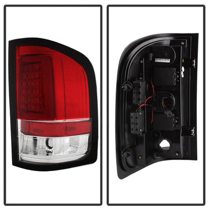 Spyder 07-13 Silverado (Will Not Work w/2010 921 Bulb) V3 Tail Lights Rd/Clr ALT-YD-CS07V3-LBLED-RC 5084101