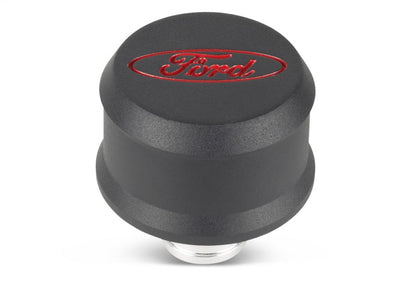 Ford Valve Cover Breather w/ Slant Edge - Alm Black FRD302-440