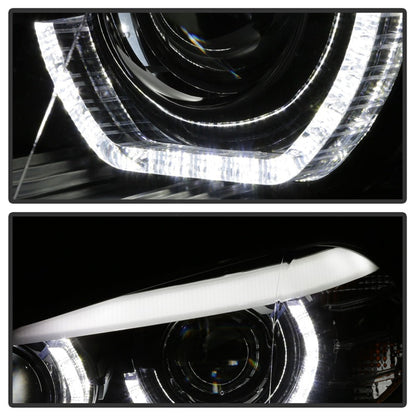 Spyder 07-10 BMW X5 E70 (HID Models Only) Projector Headlights - Black PRO-YD-BMWE7007-AFSHID-BK 5085481