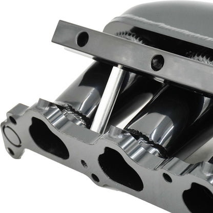 2JZ GTE Billet Intake Manifold Fuel Rail Throttle Body 90mm TB Supra 2J Swap 2JZ