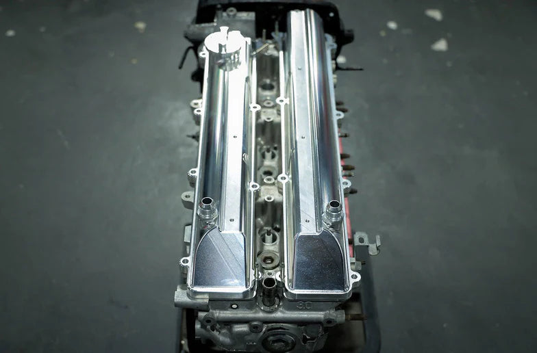 BULL BOOST PERFORMANCE 2JZ-GE Non-VVTi Billet Valve Covers With AN10 Breathers For Toyota Lexus