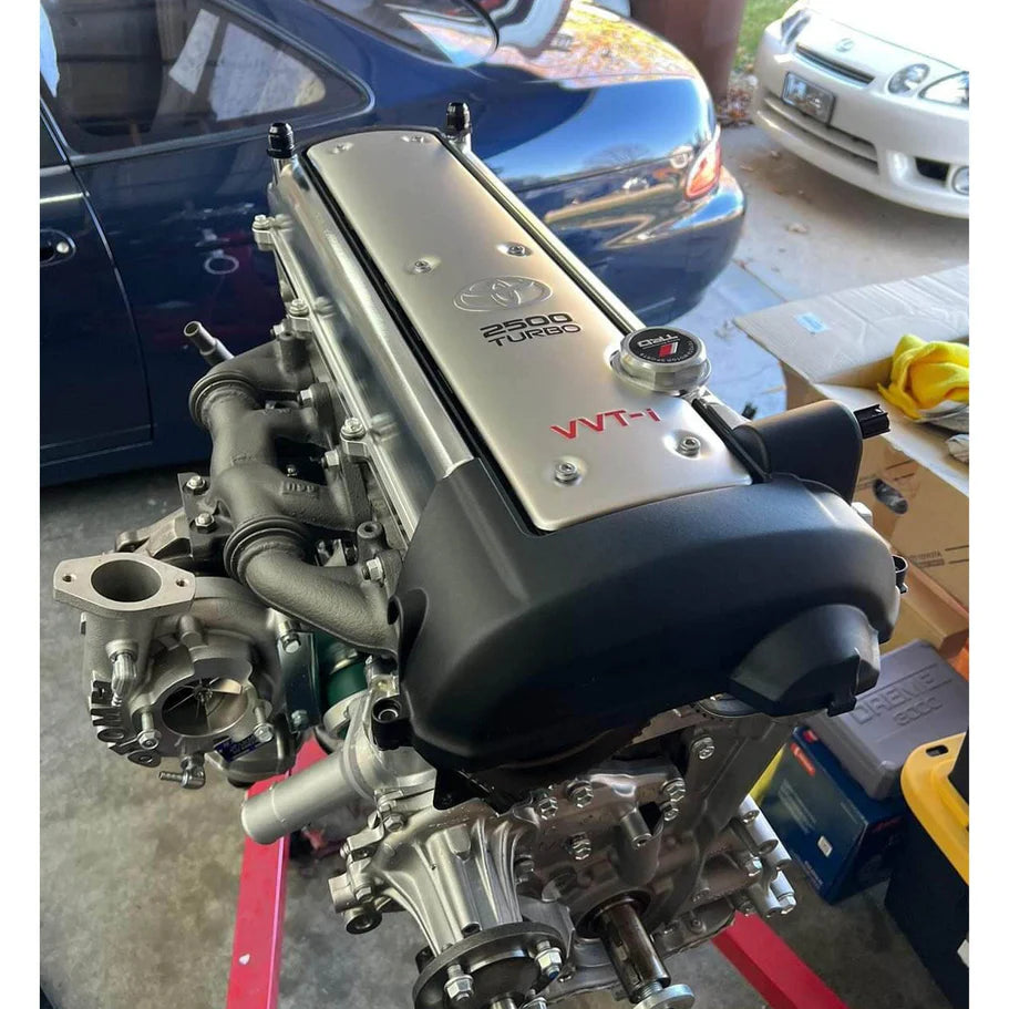 Bull Boost Performance Toyota Supra 2JZ-GTE VVTi Billet Valve Covers – AN10 Breather Ports
