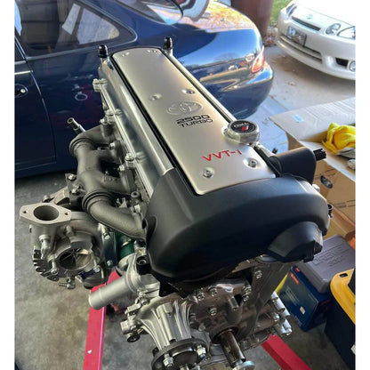 Bull Boost Performance Toyota Supra 2JZ-GTE VVTi Billet Valve Covers – AN10 Breather Ports