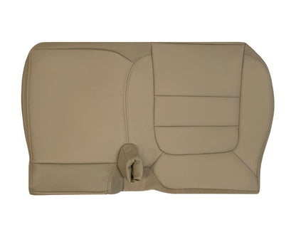 2002-2003 Ford F-150 Lariat SuperCrew Replacement Genuine Leather Seat Cover: Medium Parchment Tan