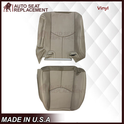 2003 - 2007 Chevy Tahoe Suburban & GMC Yukon Second Row 50/50 Captain Chairs Seat Cover In Light Tan (Shale)  - Choose from variant