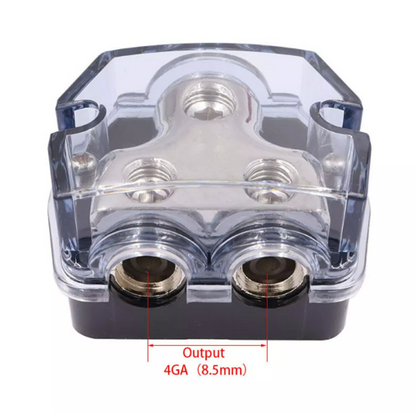 2 Way Power/Ground Distribution Blocks 1/0 AWG IN( Fits 0-4 AWG)