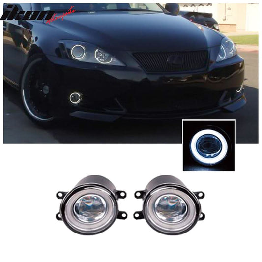 2011-2017 Toyota Sienna 2PC Hi-Power 10W LED Halo Projector Fog Lights