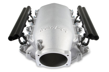 Dual Fuel Injector Lo-Ram EFI Intake Manifold Kit GM LS1/LS2/LS6 - Cast Satin Finish