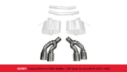 Corsa Performance Corsa 16-17 Cadillac CTS-V 2.75in Inlet/4.0in Outlet Polished Tip Kit