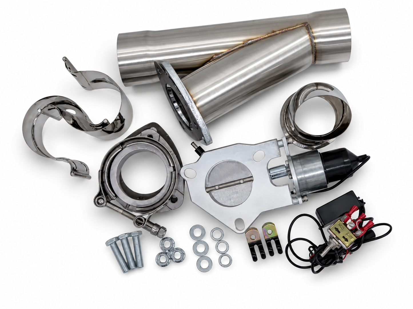 Granatelli Electronic Exhaust Cutout Kit 302525 - SS Slip-Fit : 2.50" inches