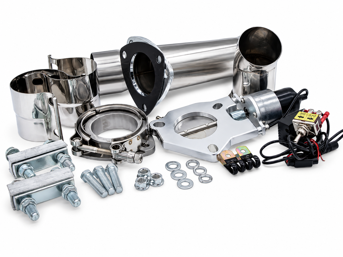 Granatelli Electronic Exhaust Cutout Kit 302525 - SS Slip-Fit : 2.50" inches