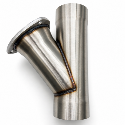 4.00" Y-Pipe ONLY - Stainless Steel-Slip Fit - 302540-Y