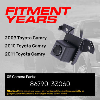 Toyota Camry (2009-2011) OEM Replacement Backup Camera OE Part # 86790-33060