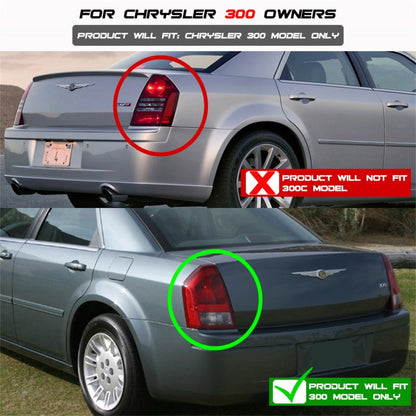 Spyder Chrysler 300 05-07 LED Tail Lights Chrome ALT-YD-CHR305-LED-C 5001634