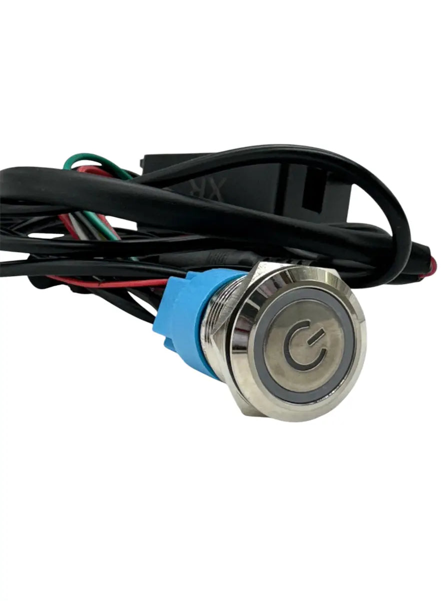 Granatelli Motor Sports Billet Illuminated Exhaust Cutout Push Button- "CHROME" -303512CHR