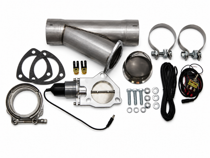 Granatelli Motor Sports Electronic Exhaust Cutout Kit 303525 - Mild Steel Slip-Fit - 2.50"