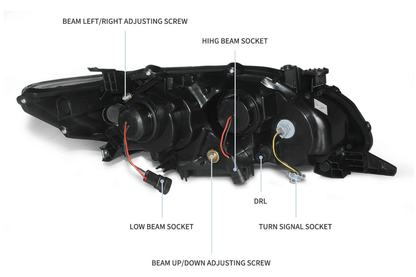 Toyota Corolla 10th Gen (E140 Wide-Body) Facelift Projector Headlights Upgrade (2011-2013)