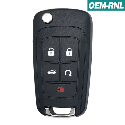 Buick 2010-2017 OEM 5 Button Flip Key PEPS Remote OHT05918179 (V2T01060514)