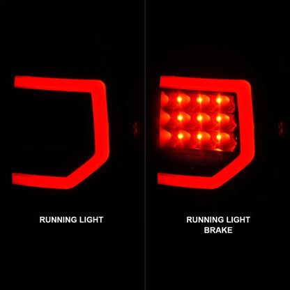 Anzo 07-11 Toyota Tundra Full LED Tailights Black Housing Smoke Lens G2 (w/C Light Bars) 311387