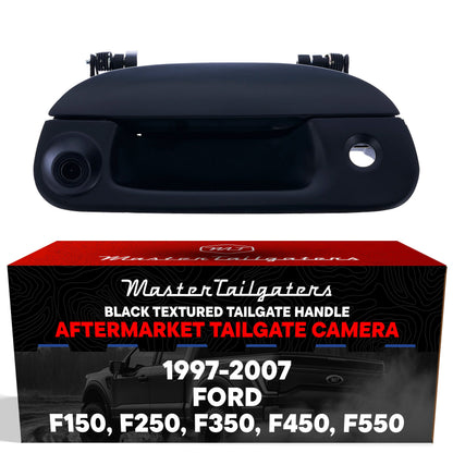 Ford F150 F250 F350 F450 F550 (1997-2007) Black Replacement Tailgate Handle with Backup Camera