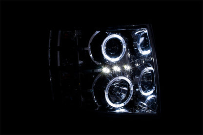 Anzo 2007-2013 Chevrolet Silverado 1500 Projector Headlights w/ Halo Chrome